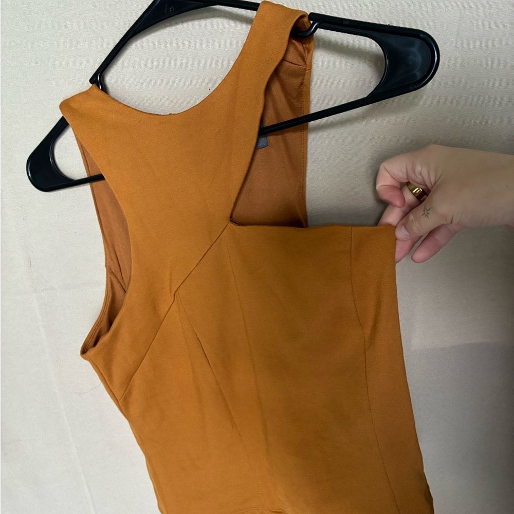 Sunday in Brooklyn Mustard Tank Top - Picture 2 of 4